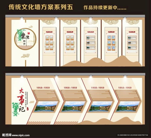 傳統文化墻校園文化墻展板設計設計圖