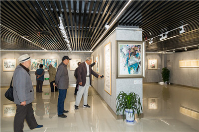 來看“竹風荷韻”廉政文化書畫展